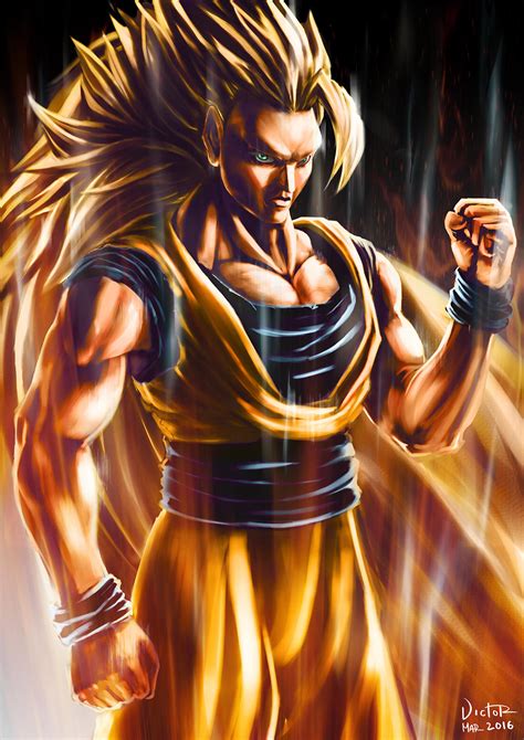 Dbz Fanart Goku Super Saiyan 3 By Victortienyu On Deviantart