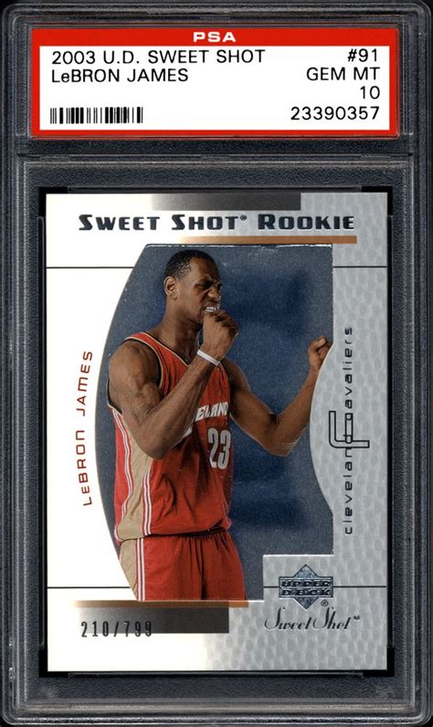 2003 upper deck sweet shot basketball cards psa price guide