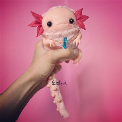 Made To Order Axolotl Plush Toy Fantasy Art Doll Toy Axolotl Axolotl
