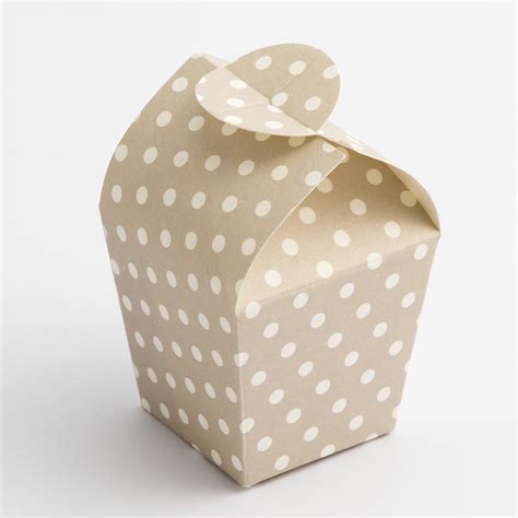 Pearl Grey Polka Dot Mini Favour Box By Favour Lane
