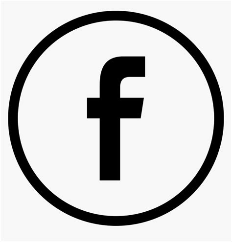 Facebook Logo In Circular Button Outlined Social Symbol Logo Icon Svg