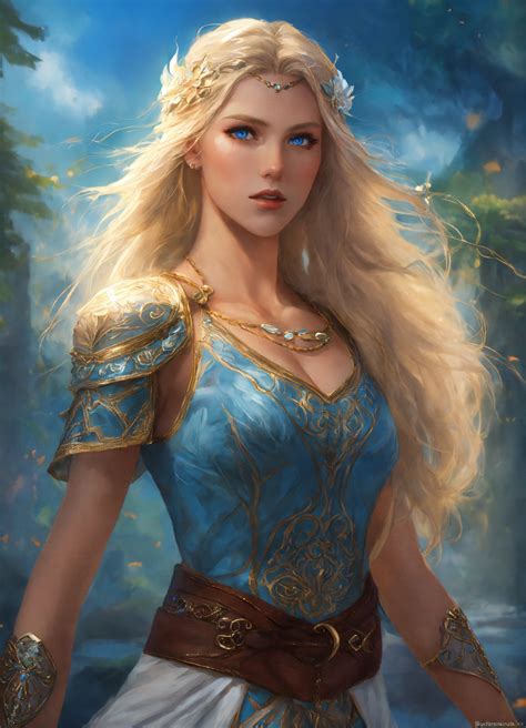 Lexica Heroic Fantasy Brythunian Woman Twenty Years Old Blond Hair Blue Eyes Shes A Dancer