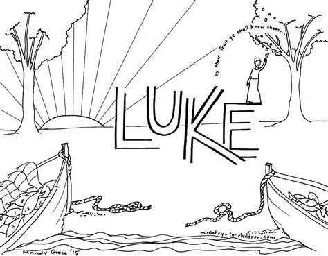 Luke Bible Book Coloring Page Ministry To Children