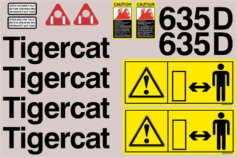 Tigercat Forestry 635D High Quality Decals Packages MachineryDecals Com
