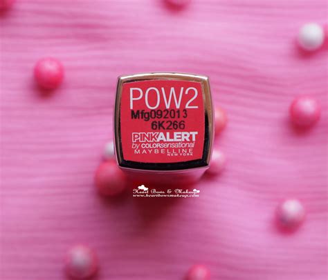Maybelline Pink Alert Lipstick Pow 2 Review The Best Hot Pink Lipstick