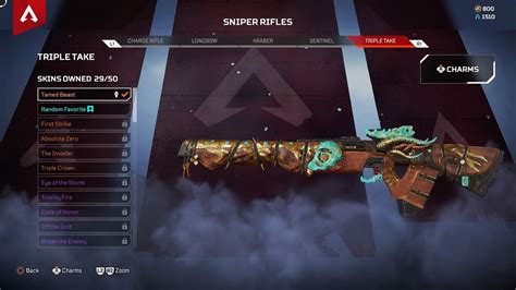 Apex Legends Triple Take Tamed Beast Legendary Skin Showcase First