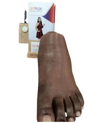 Getbak Passive Prosthetic Silicone Brown Cosmetic Foot Below The Knee