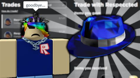 So I Traded My Midnight Blue Sparkle Time Fedora On Roblox Youtube