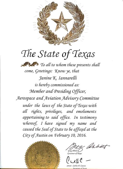 The State Of Texas Office Of The Governor