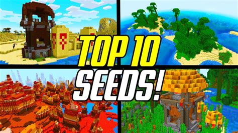 Top 10 Minecraft 115 Best Seeds Pc Java Edition Youtube