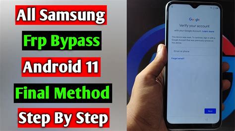 All Samsung Frp Bypass Unlock Google Account Lock Android All
