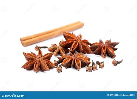 Aromatic Star Anise Cloves And Cinnamon Stock Photo Image Of Bakery