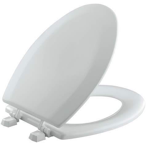 Kohler Triko Elongated Closed Front Toilet Seat In Ice Grey The Home