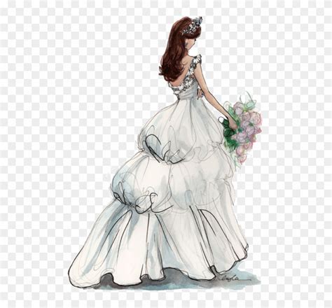 Anime Girl Wedding Dress Drawing