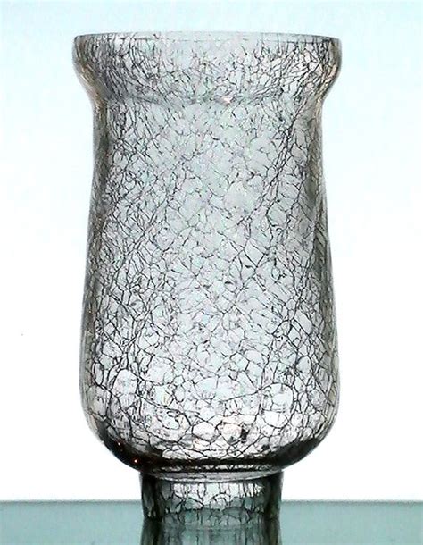 Crackle Glass Hurricane Shade 1 78 Fitter X 675h X 3 58w Oos