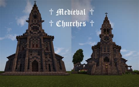 Minecraft Medieval Church Blueprints
