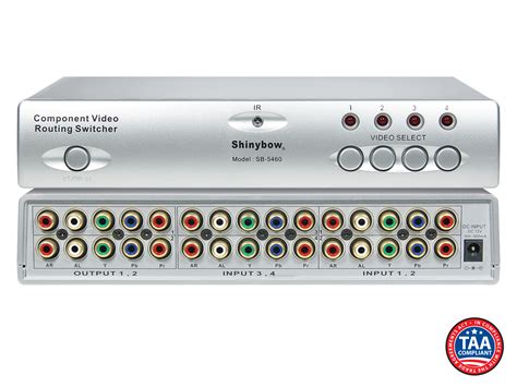 4x2 42 Component Rca Video Audio Routing Switcher Splitter With