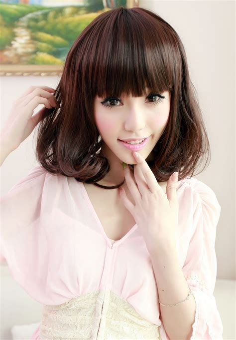 Great Style Cute Korean Hairstyles With Bangs