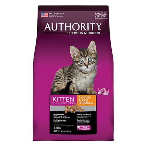 We can confirm that kittens love the taste. Authority® Kitten Food | cat Dry Food | PetSmart
