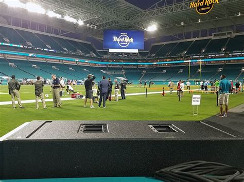 The metal roof — which would cover the seats at dolphin stadium but not the playing field — is the centerpiece of a proposal the dolphins presented thursday to the south florida super bowl. Miami Dolphins Warm Up to Danley Adrenaline-Pumping Bass - MONDO | STADIA