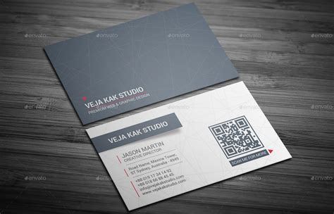 Sleek Minimal Business Card Bundle By Vejakakstudio Graphicriver