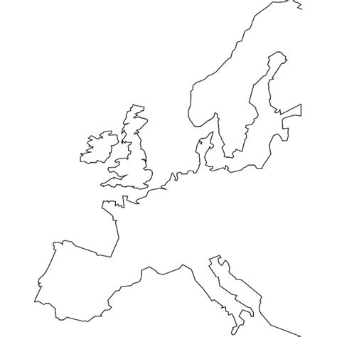 Europe Map Outline