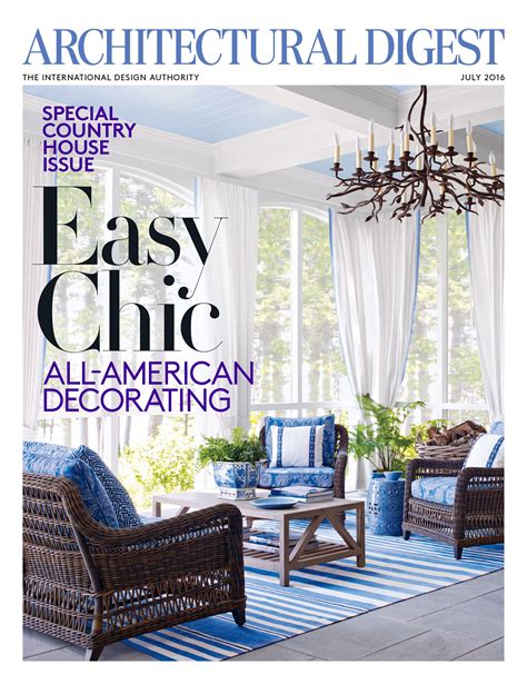 July 2016 Architectural Digest