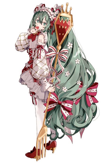 Hatsune Miku And Strawberry Miku Vocaloid Drawn By Gocoli Danbooru