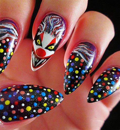You can find something just right in this list of cheap and easy do it yourself halloween. Halloween Creepy Clown Nails Art 2019 | Fabulous Nail Art Designs