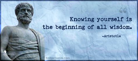 Knowing Yourself Is The Beginning Of All Wisdom Popular