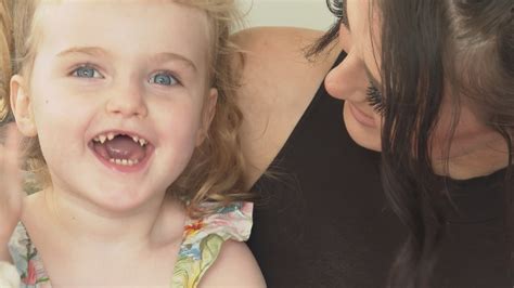 three year old mia defies the odds and takes her first steps itv news meridian
