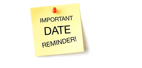 Important Date Reminder Clovis Community College
