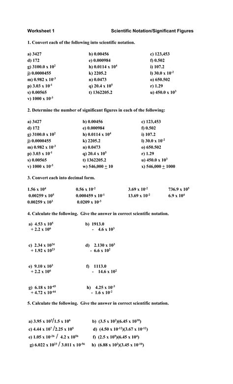 Worksheet Significant Figures Answer Key Geotwitter Kids Activities