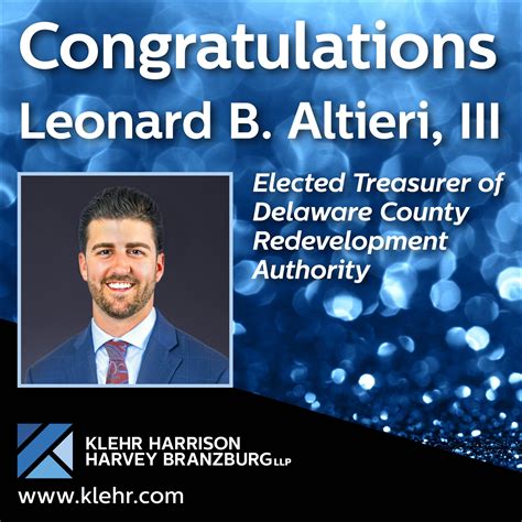 Altieri Elected To New Role With Delaware County Redevelopment