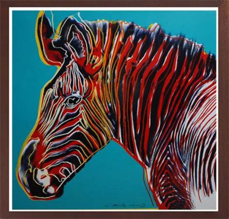 Grevys Zebra Robin Rile Fine Art Andy Warhol Pop Art Andy Warhol