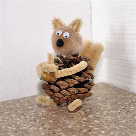 Pine Cone Squirrel Craft
