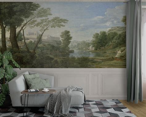 Scenic Wallpaper Antique Landscape Papiers De Paris