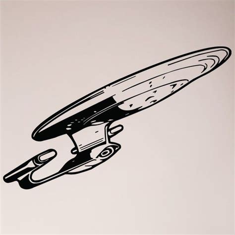 Star Trek Enterprise Space Ship Wall Decal Sticker Geeky Nerd Etsy In