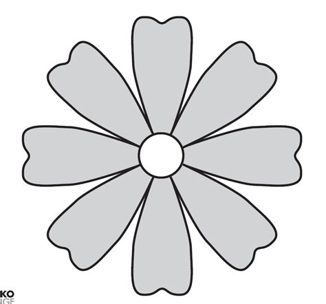 Daisy Template Digital Download Only