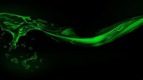 Green Paint Liquid Splash In Black Background Hd Liquid Wallpapers Hd