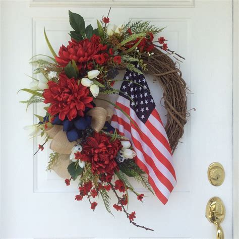 Patriotic Wreath Americana Wreath American Flag