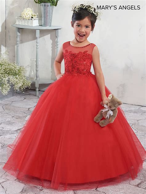 Style Mb9003 Red Size 12 Red Flower Girl Dresses Satin Flower Girl