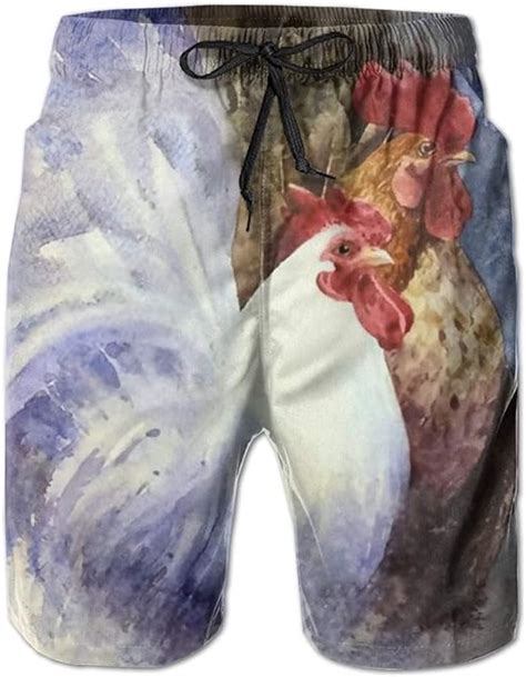 Zhengzho Bañador De Hombre Gallo Gallo Pollo Y Gallina Surf Pantalones