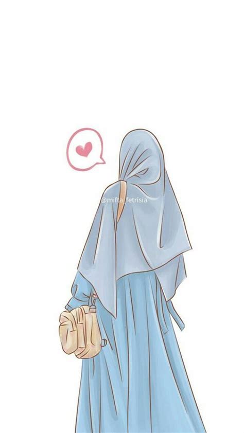60 Gambar Kartun Muslimah Lucu Terbaru Desain Karakter Wanita