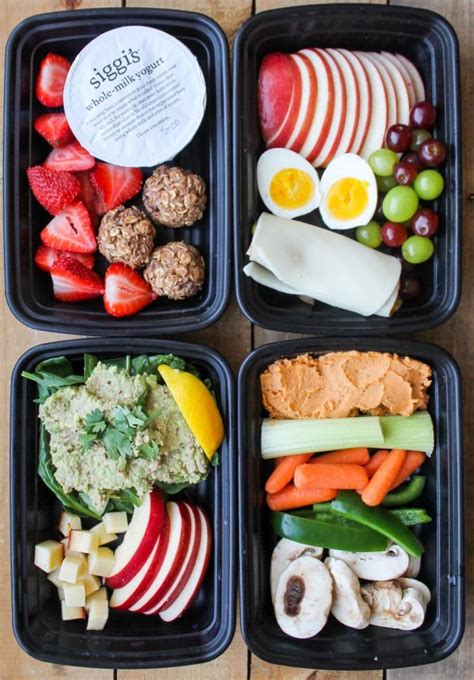 High protein, high fiber and so nutritious! 4 Healthy Snack Box Ideas - Smile Sandwich