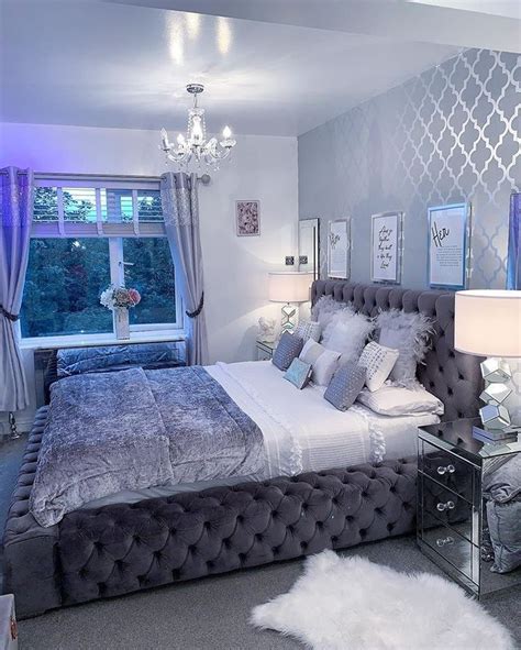 Pinterest Truubeautys💧 Luxurious Bedrooms Silver Bedroom Luxury Room Bedroom
