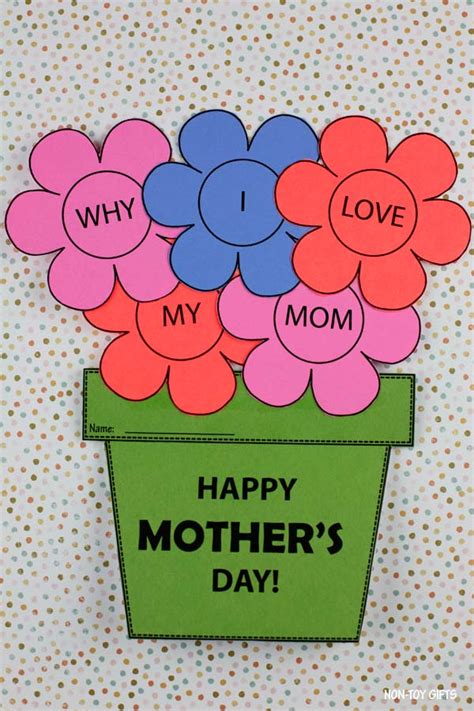 10 Reasons I Love My Mom Booklet And Flower Craft Non Toy Ts