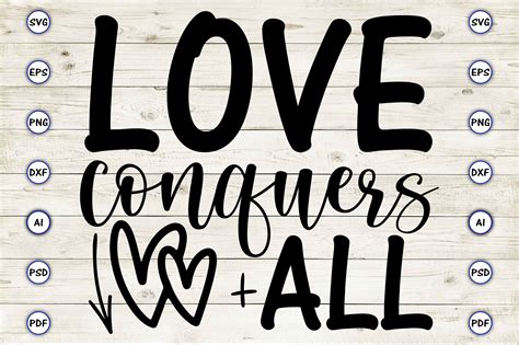 Love Conquers All Graphic by ArtUnique24 · Creative Fabrica