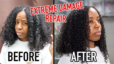 HOW TO REPAIR EXTREMELY DAMAGED NATURAL HAIR IN MINUTES ALL HAIR TYPES YouTube