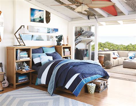 Pottery barn kids island toile standard pillowcase surf beach bedroom bed teen. Behind The Scenes: Kelly Slater for PBteen - Pottery Barn